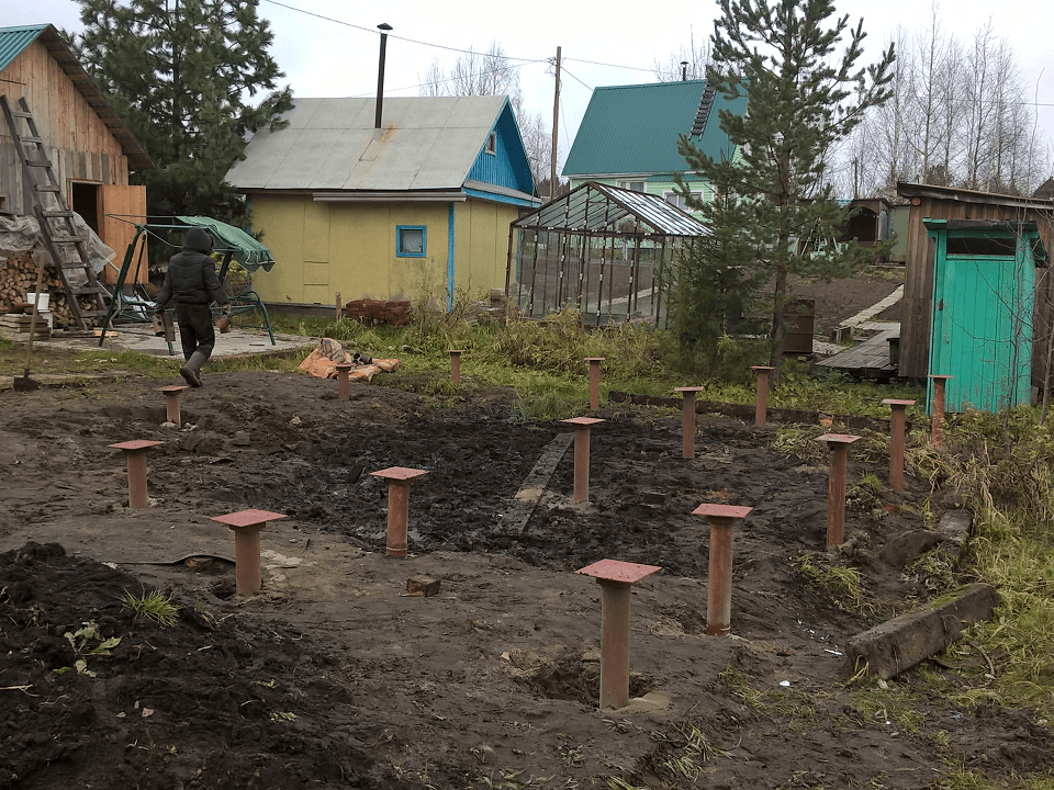 Фундамент из винтовых свай, Дырнос Фундамент из винтовых свай, Дырнос